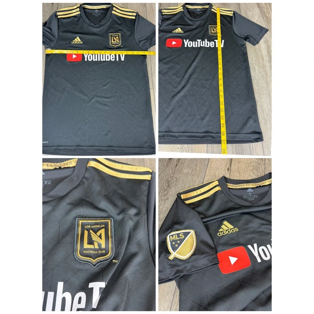 Adidas LAFC Home Jersey Los Angeles Football Club Black Gold Small Soccer MLS
